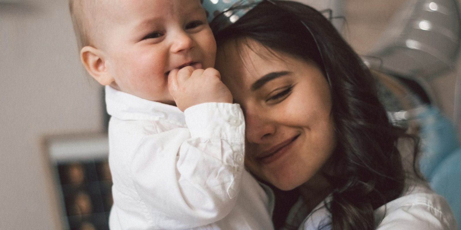 Mom and son celebrate birthday