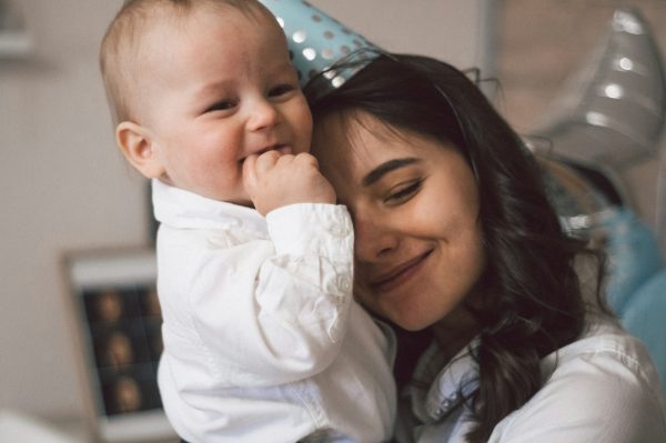 Mom and son celebrate birthday