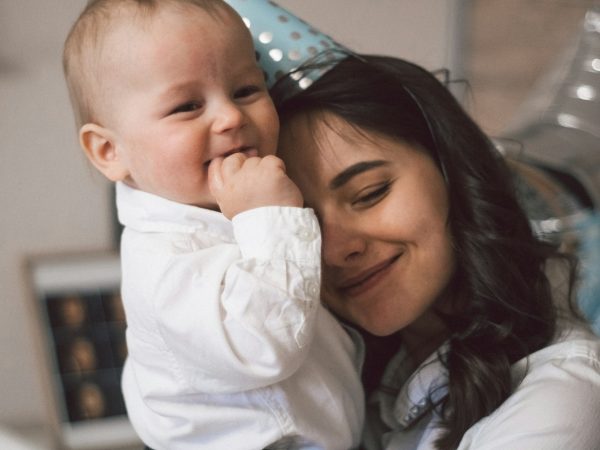 Mom and son celebrate birthday